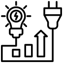 Power factor correction icon
